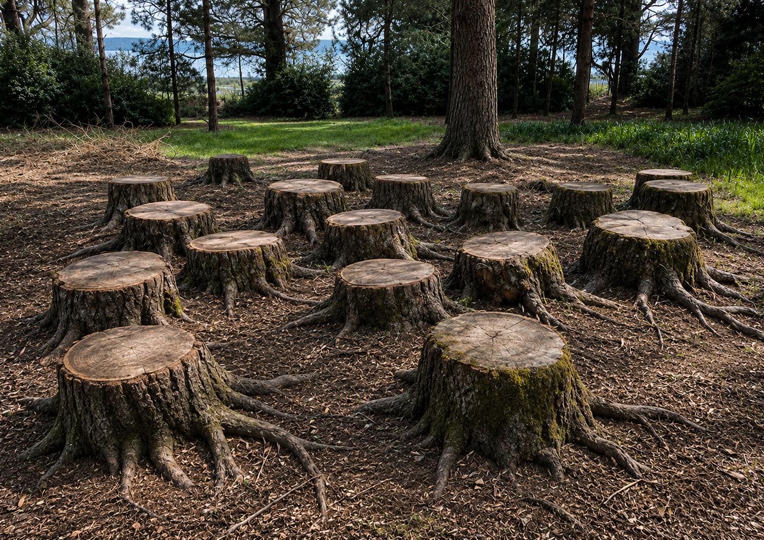 Before: Stumps & slash